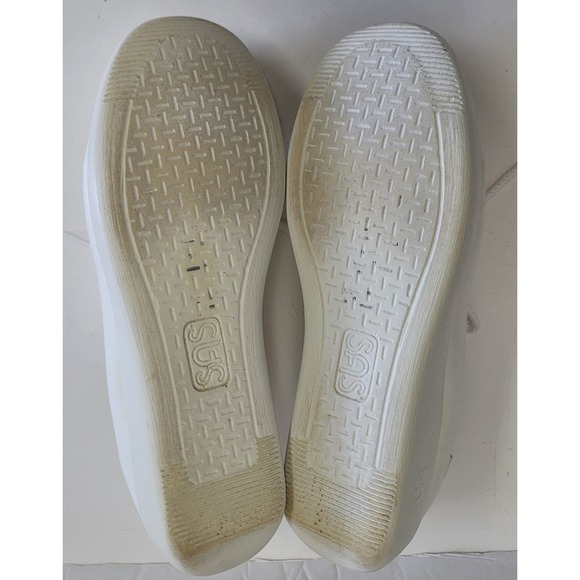 SAS White Leather Tripad Comfort Lace Walking Shoe's Women's Size 8 M EUC - Picture 7 of 9